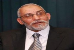 المرشد العام يتقدم وفد الإخوان في عزاء غبطة البابا شنودة الثالث