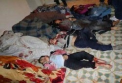 العثور على 39 جثة في أحد أحياء «حمص» بينها 19 لعائلة واحدة قتلوا ذبحاً