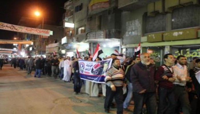انطلاق أول مسيرة شعبية لدعم الشاطر بشمال سيناء