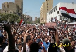 مسيرات حاشدة بشبين الكوم في مليونية انقاذ الثورة (مصور)