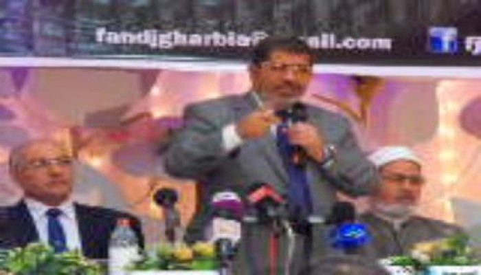 د/ مرسى الشعب سوف يسلم السلطه للمدنيين