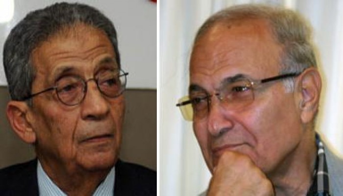 غزل  (الفلول) بين  شفيق وعمرو موسي : طيب ( ليه تنتخبوا واحد لو ممكن تأشروا على الإثنين)