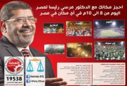 ضيوف وأماكن  وتوقيت انعقاد مؤتمرات المحافظات اليوم لدعم مرسي رئيسا (24 تجمع)