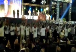 استقبال التراس نهضاوى لـ (مرسي) بمؤتمر عابدين