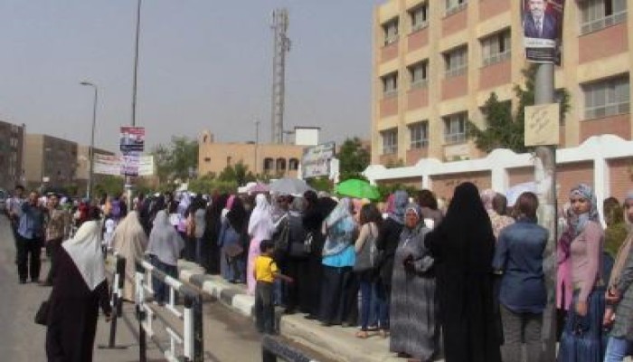 إقبال كبير على التصويت فى القاهرة (مصور)