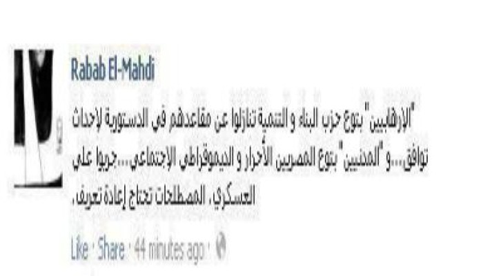 د/ رباب المهدي: الإرهابيين والمدنيين هذه المصطلحات تحتاج إلى إعادة تعريف