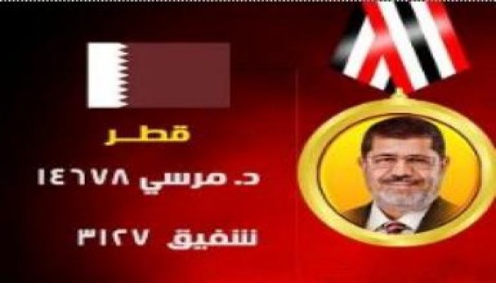 مرسي يكتسح قطر بفارق كبيرجداً جداً عن مرشح (الفلول) أحمد شفيق (بياني)