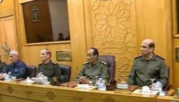 العسكرى يعلن تشكيل مجلس الدفاع الوطنى