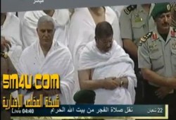 نقل صلاة فجر الخميس من المسجد الحرام بحضور الرئيس المصري (متلفز)