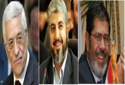 الرئيس مرسي يلتقي عباس ومشعل لدفع عملية المصالحة الفلسطينية