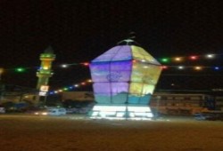 اضاءة اكبر فانوس رمضان في العالم بجنوب لبنان