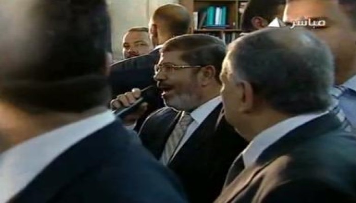 كلمة الرئيس مرسي بمسجد ناصر بعد صلاة الجمعه (متلفز)