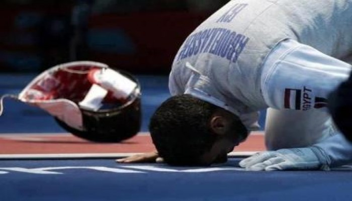 أبو القاسم (الساجد) يفوز بأول فضية لمصر والعرب وأفريقيا فى أوليمبياد لندن