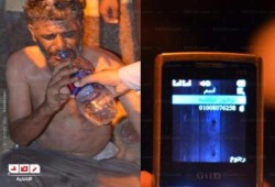 أحد اتباع عكاشة يحاول التعدي على أنصار الرئيس أمام القصر الجمهوري