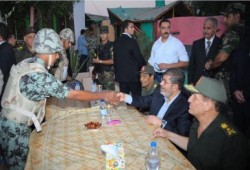 زيارة الرئيس لنقطة التفتيش التى تعرضت للهجوم الغادر برفح (صور)