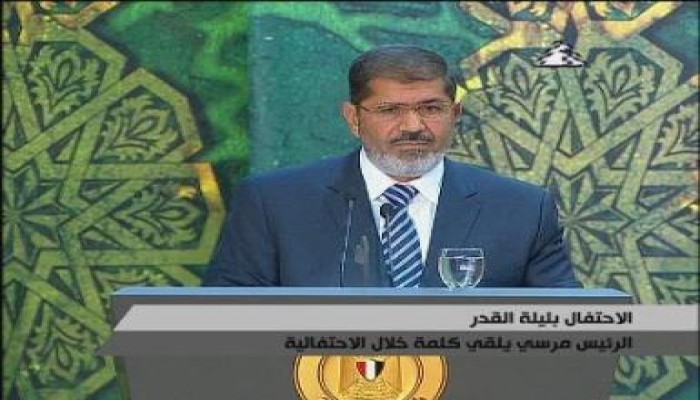 كلمة الرئيس مرسي فى ليلة القدر (متلفز) (كاملا)