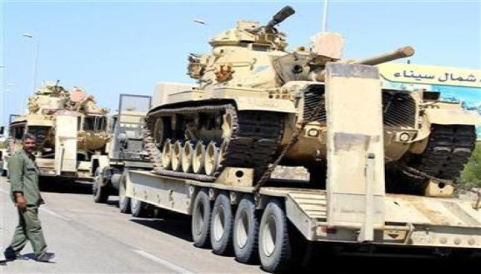 مصادر أمنية: مصر تستعد لارسال طائرات حربية ودبابات إلى سيناء لأول مرة منذ حرب 73