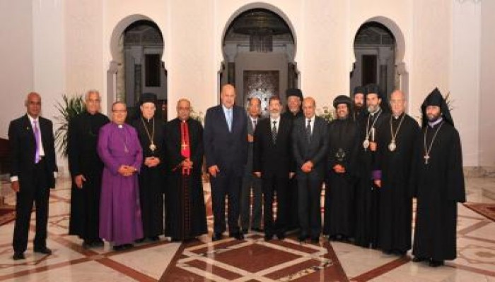 الرئيس يجتمع برؤساء الكنائس المسيحية في مصر