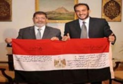 مرسي يستقبل الرحالة المصرى حجا جوفيتش