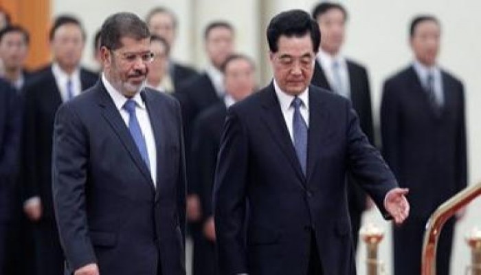 مرسي لرئيس الصين: شعب مصر فى مرحلة جديدة من النهضة ويتطلع إلى تعاون الأصدقاء