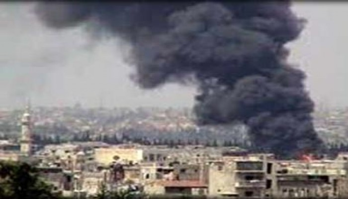 إنفجار ضخم وقع في العاصمة السورية دمشق استهدف مبنى قيادة الأركان في الجيش النظامي