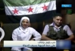 حفل زفاف في وسط المعارك والقصف بسوريا (متلفز)