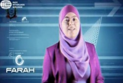 أول مذيعة محجبة في التلفزيون البلجيكي (متلفز)