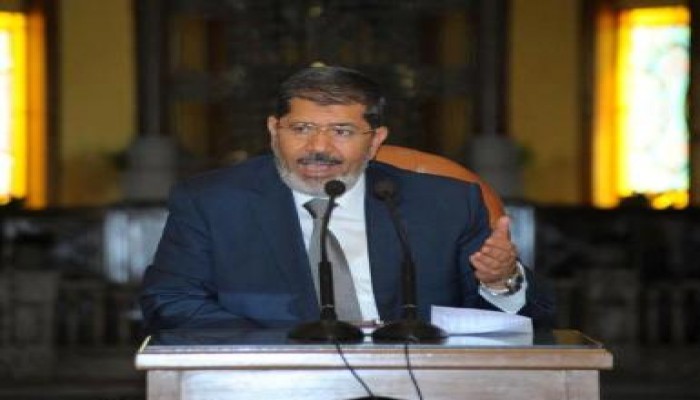 الرئيس مرسي: نعارض أي تدخل أجنبي بالقوة في أحداث سوريا.. وليس لدى الأسد خيار إلا الرحيل