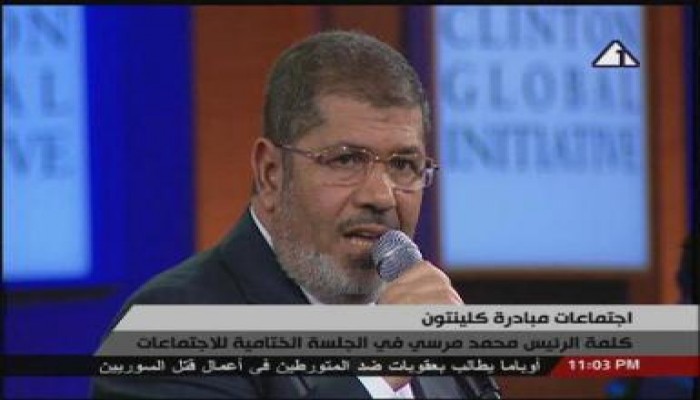 الرئيس مرسي: مصر مرت بمرحلة انتقالية صعبة وبدأت فى التحول تدريجيا