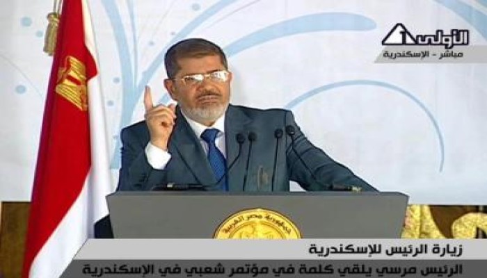 الرئيس مرسي بالاسكندرية: لن نترك أحد على الإطلاق ممن أفسدوا هذا الوطن وسنحاسبهم بالقانون