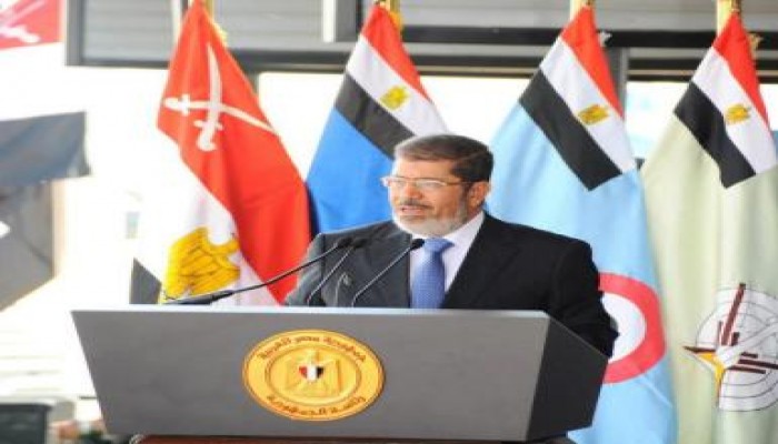 الرئيس مرسي يشهد بيان عبور قناة السويس لوحدات الجيش الثالث الميداني