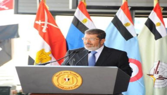 الرئيس مرسي يشهد بيان عبور قناة السويس لوحدات الجيش الثالث الميداني