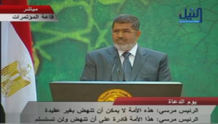 الرئيس بيوم الدعاة: مصر لا يمكن ان توافق او تغض الطرف عن اى عدوان على الفلسطينيين