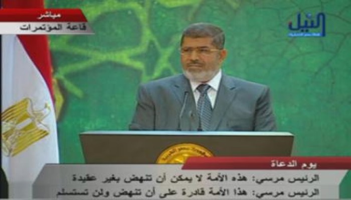 الرئيس بيوم الدعاة: مصر لا يمكن ان توافق او تغض الطرف عن اى عدوان على الفلسطينيين