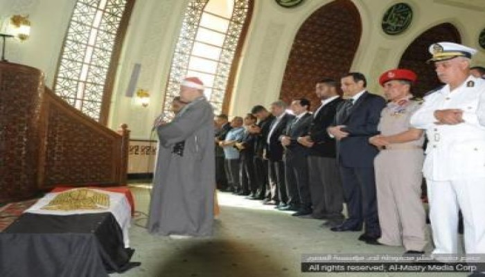 جنازة عسكرية لشهيد مرور القاهرة