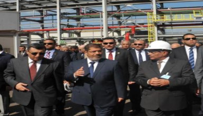 الرئيس مرسى يفتتح مصنع البولى ستيرين الأول فى افريقيا (متلفز)