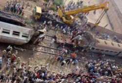 وزارة الصحة: 4 وفيات و30 مصابا فى حادث تصادم قطارى الفيوم