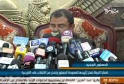 قضايا الدولة نؤيد مسودة الدستور ونقف في صف التأسيسية وسنشرف على الاستفتاء (متلفز)