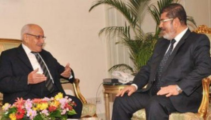 لقاء الرئيس اليوم مع أحمد كمال أبو المجد و أيمن على مستشاره لشئون المصريين بالخارج (صور)