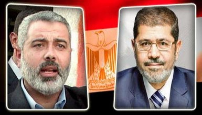 مرسى وهنية يبحثان هاتفيا جهود وقف العدوان الصهيوني على غزة