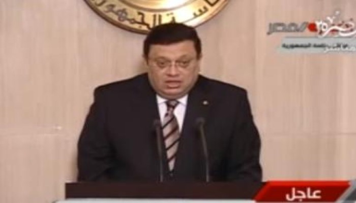 مؤتمر صحفى عقب لقاء الرئيس بأعضاء مجلس القضاء الأعلى (متلفز)
