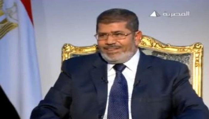 حوار الرئيس محمد مرسي مع التليفزيون المصري (متلفز)