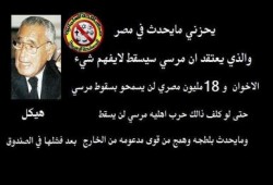 هيكل يؤكد المصريون لن يسمحوا بسقوط مرسي