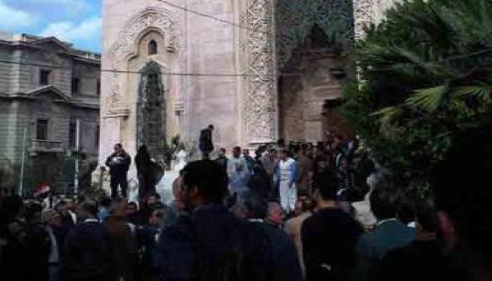مليسشات التيار الشعبي والدستور تمنع رفع الآذان في مسجد القائد ابراهيم