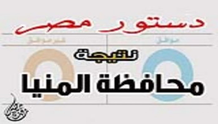 النتيجة النهائيه  لمحافظة المنيا