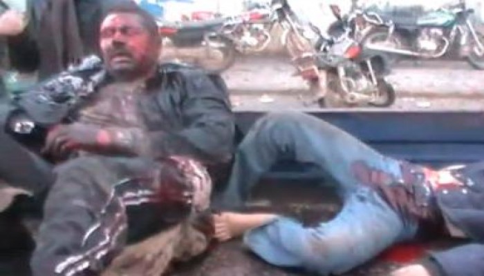 زهاء الـ 100 شهيد فى مجزرة بشعة للنظام الاسدى فى مدينة حلفايا بريف حماة اليوم (متلفز)