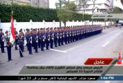 مراسم استقبال الرئيس محمد مرسي بمجلس النواب (متلفز)