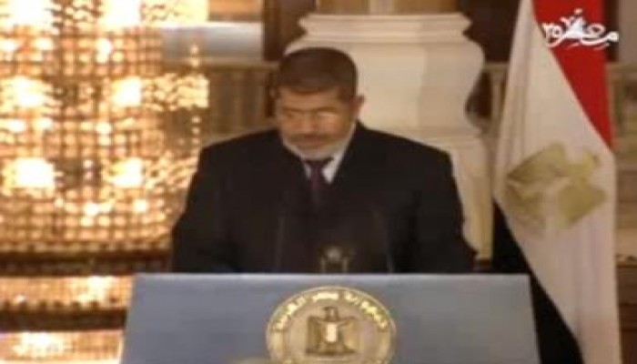 المؤتمر الصحفى للرئيس مرسى مع رئيس المجلس الاوروبي هيرمان فان رومبي (متلفز)