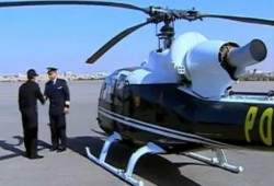 مروحيات الشرطة المصرية تبدأ عملها في القاهرة (فيديوا وصور)