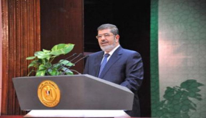 الرئيس محمد مرسي: الكثير من أهداف الثورة تحققت وأدعو للإحتفال بها بسلمية تامة